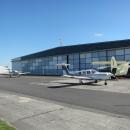 Kamenz airfield apron and hangars 2014